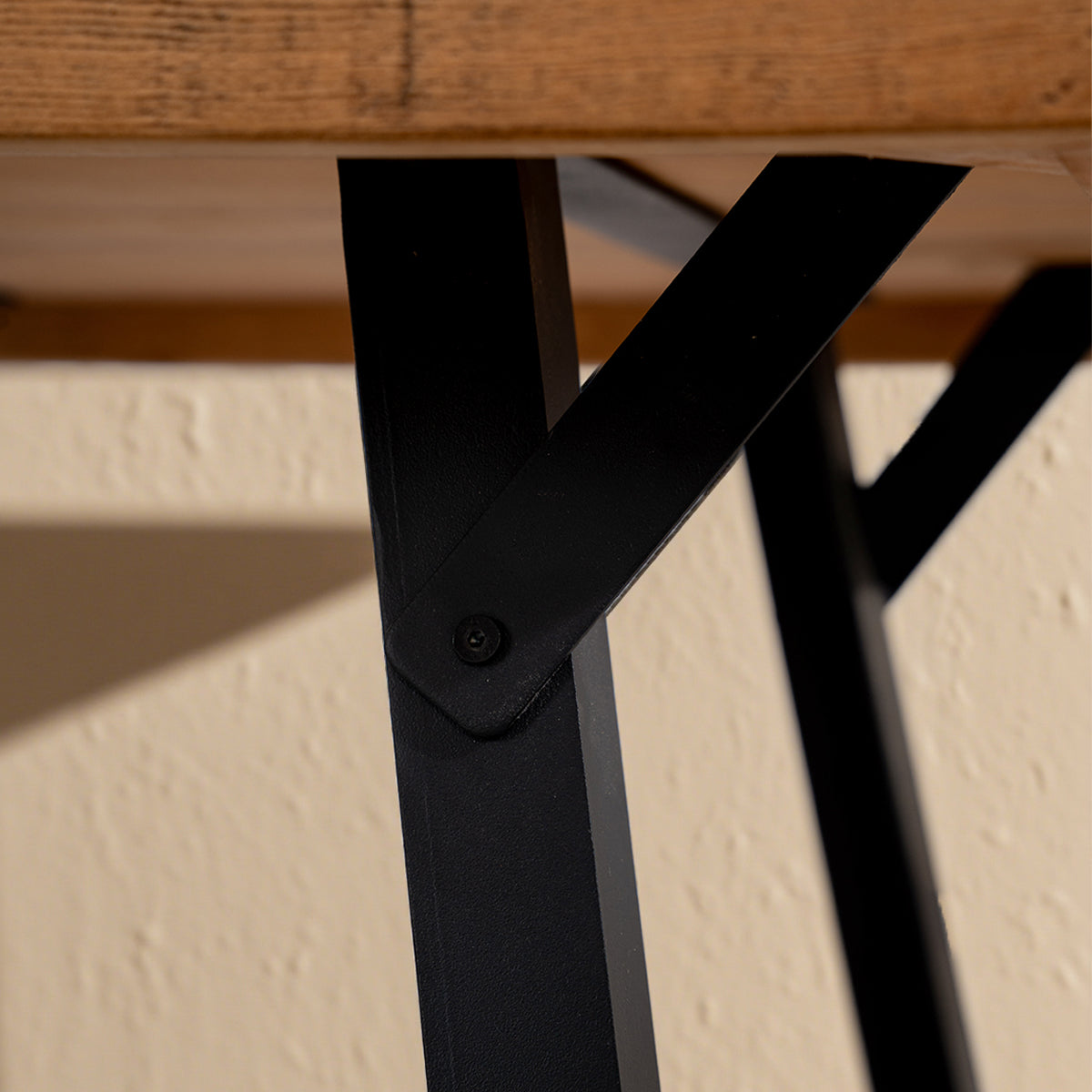 Muzilife Solid Wood Rustic End Table - 2-tier Industrial Side Table With X-frame Base