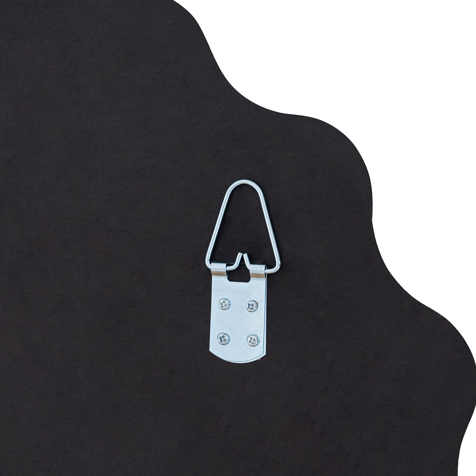 Muzilife 23" x 23" Circle Wavy Mirror, Irregular Shaped, Unique Vanity Mirror, Frameless Wall Mirror for Bathroom, Living Room, Bedroom, Entryway